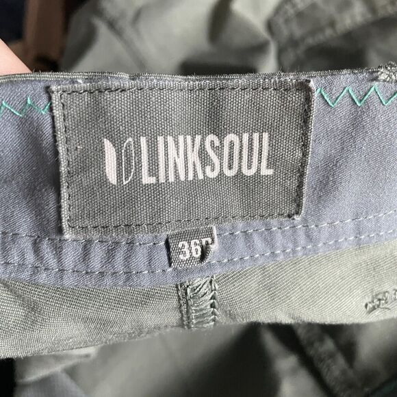 Linksoul Pants Mens 36 Green Golf Performance Stretch Chino Boardwalker 36x33 - Picture 7 of 11